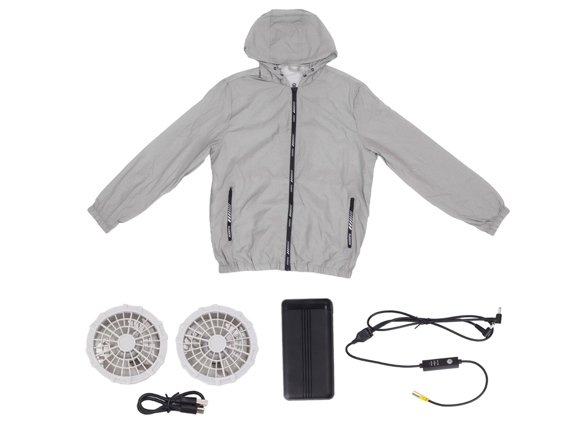 Chaleco Refrigerante Ajustable Con Ventilador Y Batería De 20000 Mah Para El Trabajo, Ciclismo, Correr Y Verano - Xl