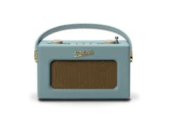 Radio retro Bluetooth analógica y digital con estilo vintage azul claro Roberts