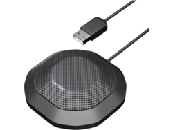 Micrófono Omnidireccional De Escritorio De 360°, Alta Sensibilidad, Conector De 3 Agarres.
