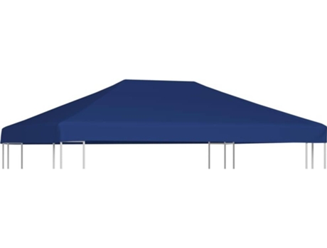 vidaXL Toldo de cenador 310 g/m² 4x3 m azul
