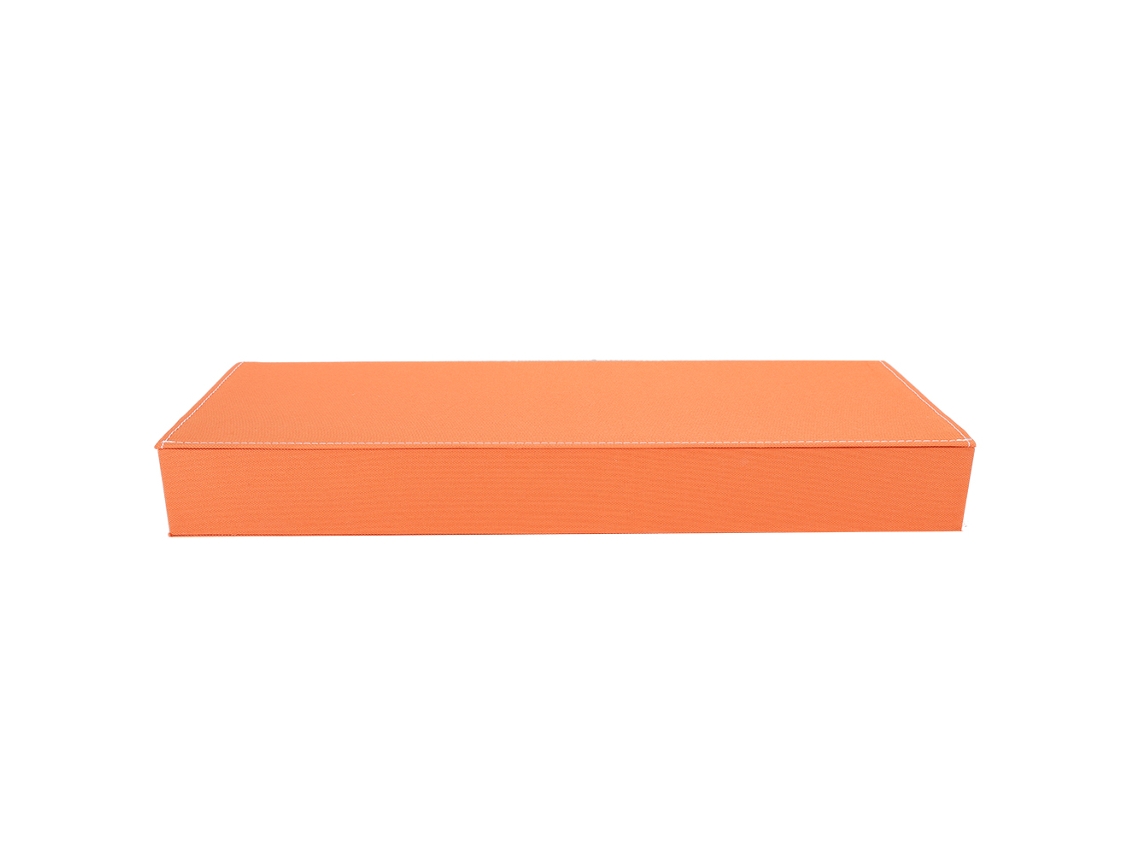 Estuche portátil para gafas con 8 compartimentos, organizador de gafas de sol naranja