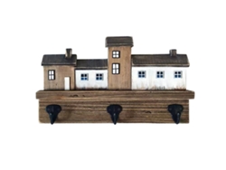 Perchero de Pared SIGNES GRIMALT Casas Madera 5x17x30 cm