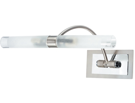 Aplique de pared Q1 cromado con difusor de cristal satinado y brazo flexible (2xG9) IP21