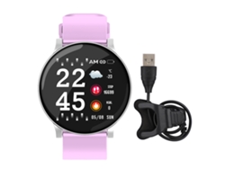 Pulsera Inteligente Deportiva W8 Ip67 Resistente Al Agua Púrpura Ritmo Cardíaco Pronóstico Del Tiempo Bluetooth