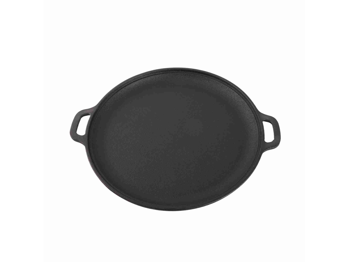 Sartén De Hierro Fundido Con 2 Asas, Antiadherente, Para Cocinar, Hornear Y Asar A La Parrilla, 28 Cm