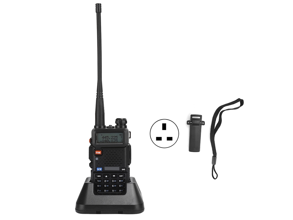 Transceptor De Radio Portátil De Doble Banda Bf Uv5r De 8 W Con Batería Integrada