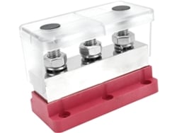 Barra De Cobre De 600 A Para Remolque, Barco, Autocaravana, Perno De Bloque De Terminales, Rojo