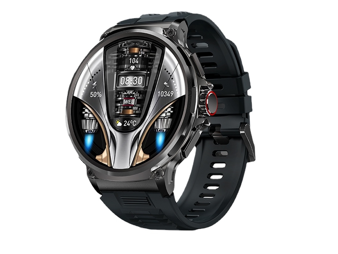 Reloj inteligente V69 para hombre 1 85 pantalla Ultra HD 710Mah Batería grande Smartwatch 400 caras para teléfono Android Ios