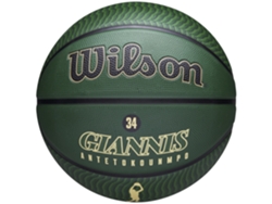 WILSON Nba Jugador Ícono Giannis Antenokounmpo Bola Al Aire Libre Wz4006201Xb Balles De Baloncal Verde Unisex 7 Me
