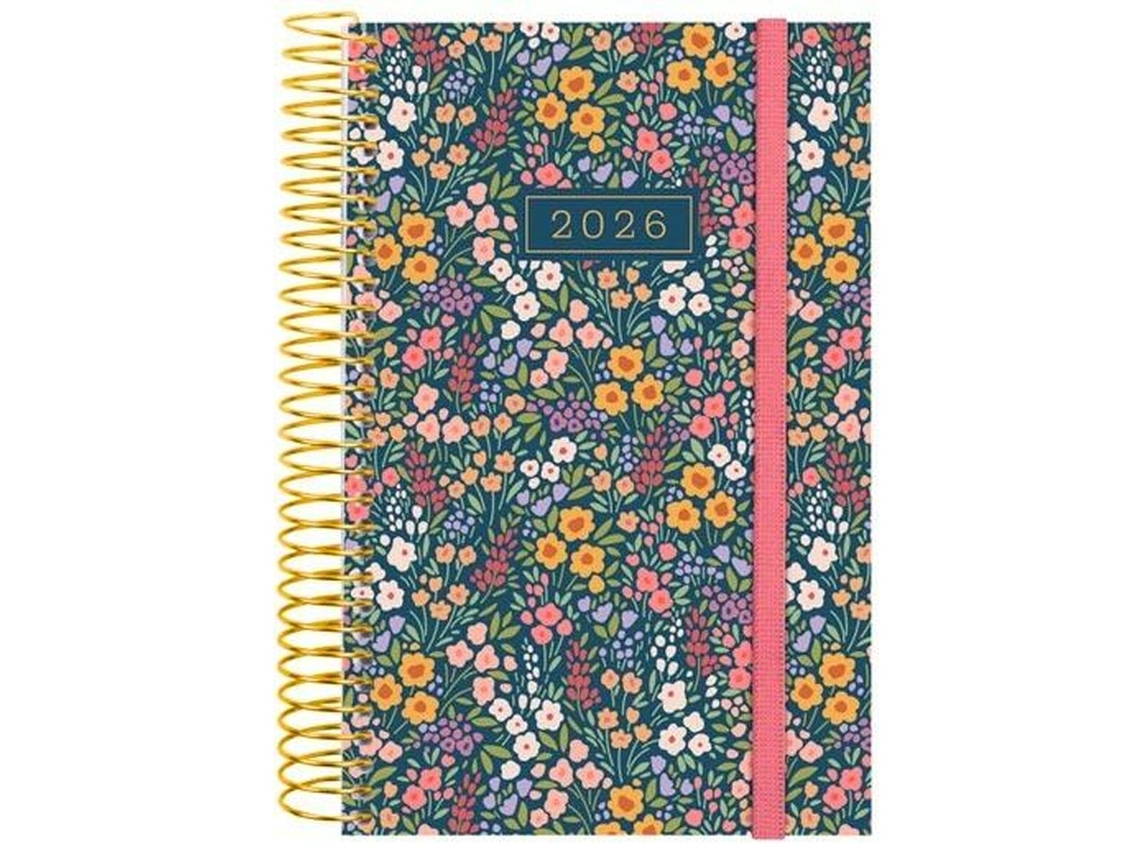Agenda Finocam Design Collection Flora 11,7 x 18,1 cm 2026