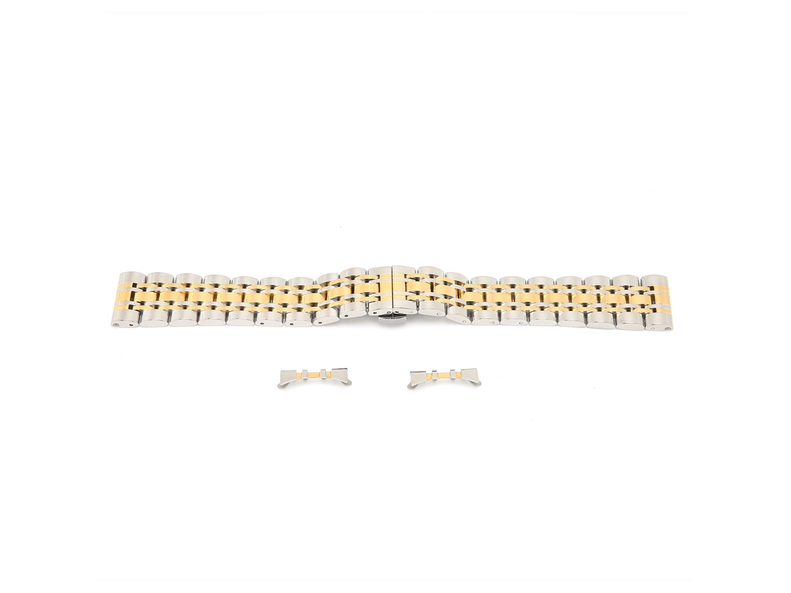Elegante Correa De Reloj De Acero Inoxidable Ajustable De 23 Mm.