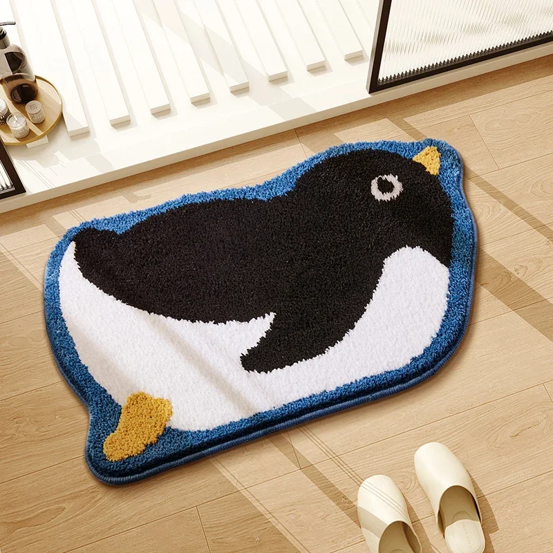 (estilo 3 60x90cm) Alfombra De Baño De Peluche Con Diseño De Animales De Dibujos Animados, Alfombra Decorativa Para El Hogar