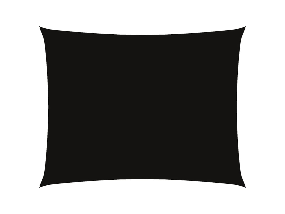 Parasol rectangular de tela Oxford 5x6 m Negro MAISON EXCLUSIVE
