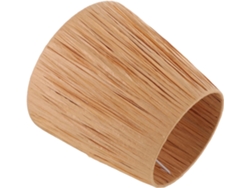 Elegante lámpara de mesa rústica de papel