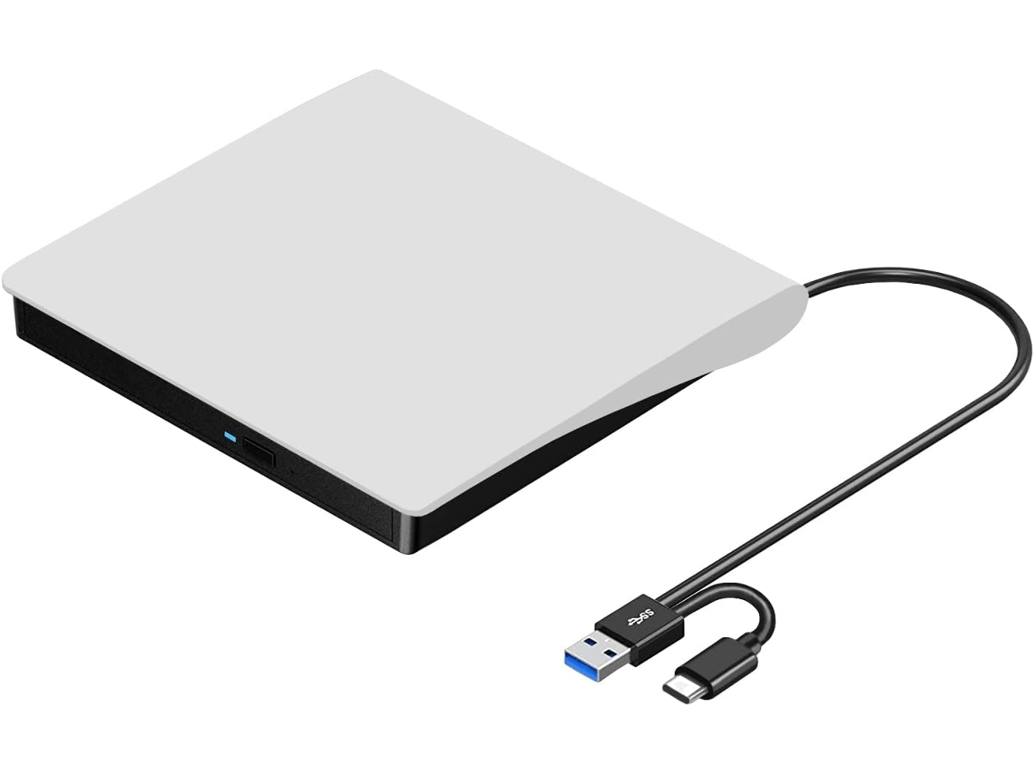 Unidad De Cd Dvd Externa Usb 3.0 Reproductor De Dvd Rom Portátil Grabadora Compatible Con Windows 10/8/7/mac Os Gertiz