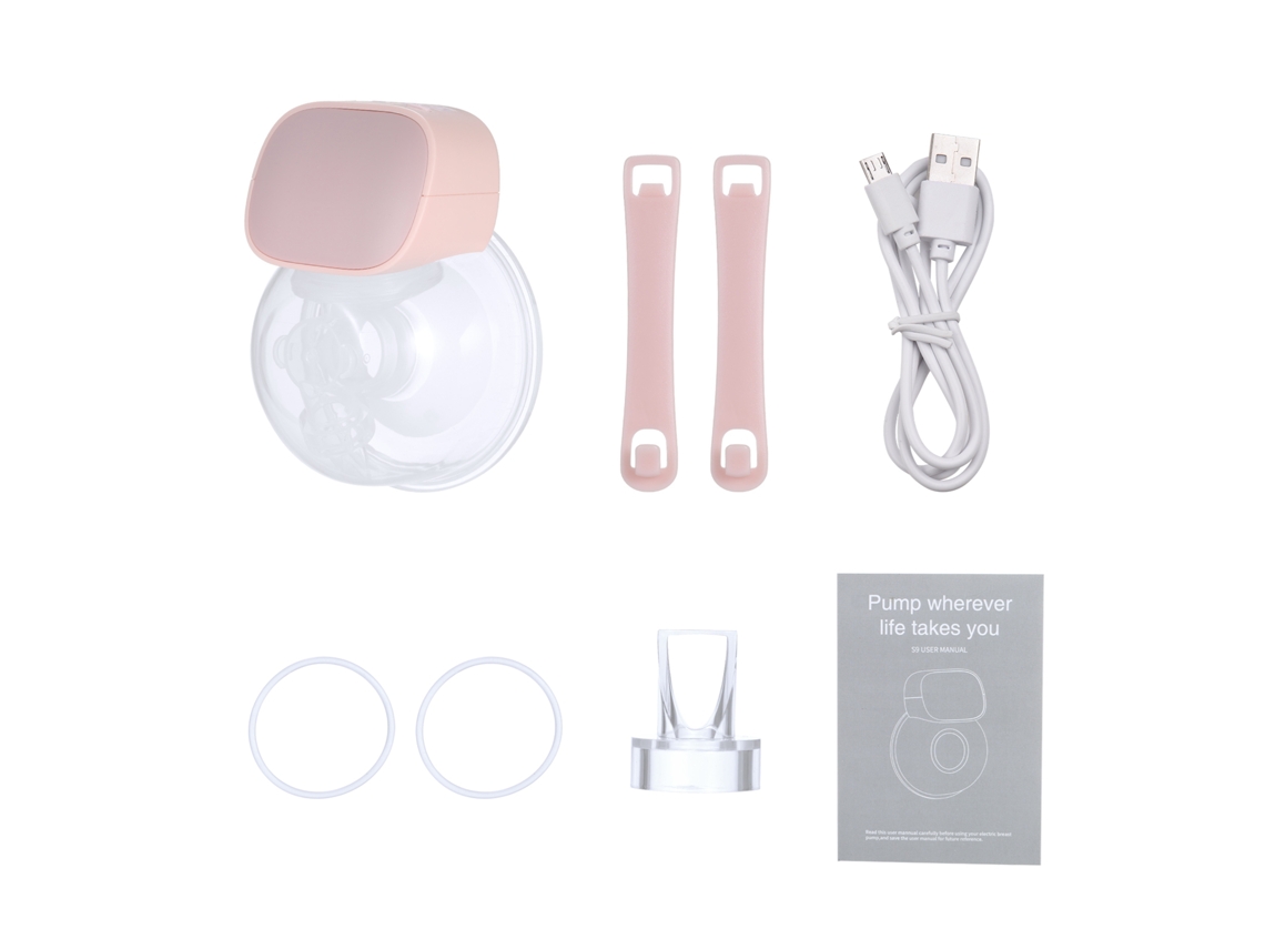 Extractor de leche eléctrico portátil silencioso, invisible, manos libres, 2 modos, 5 niveles, con brida de 27 mm, ideal para el hogar y los viajes.
