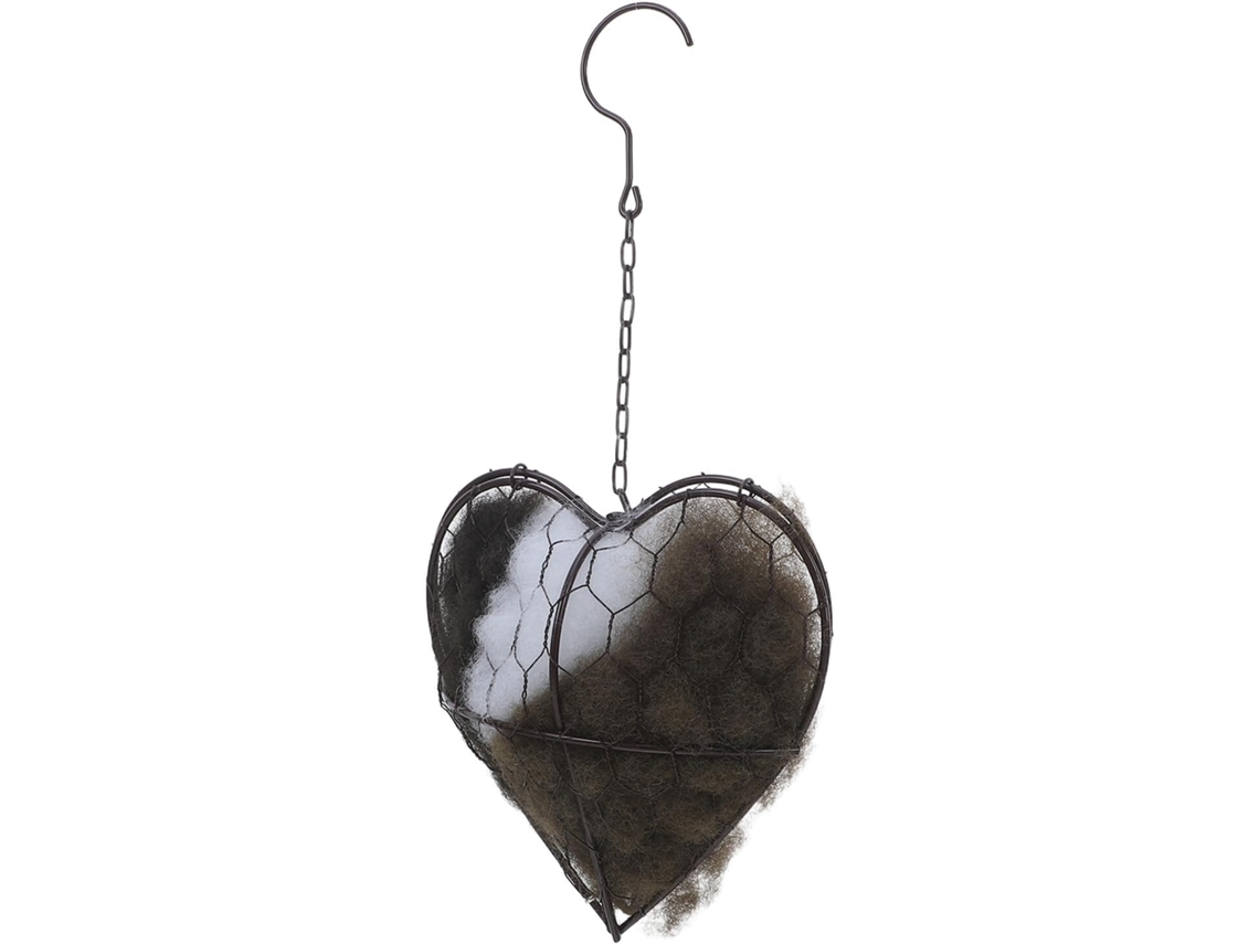 Inoomp Nido Para Pájaros Pequeño, Recargable, Con Forma De Corazón, Para Aves Silvestres Pequeñas. Nido A La