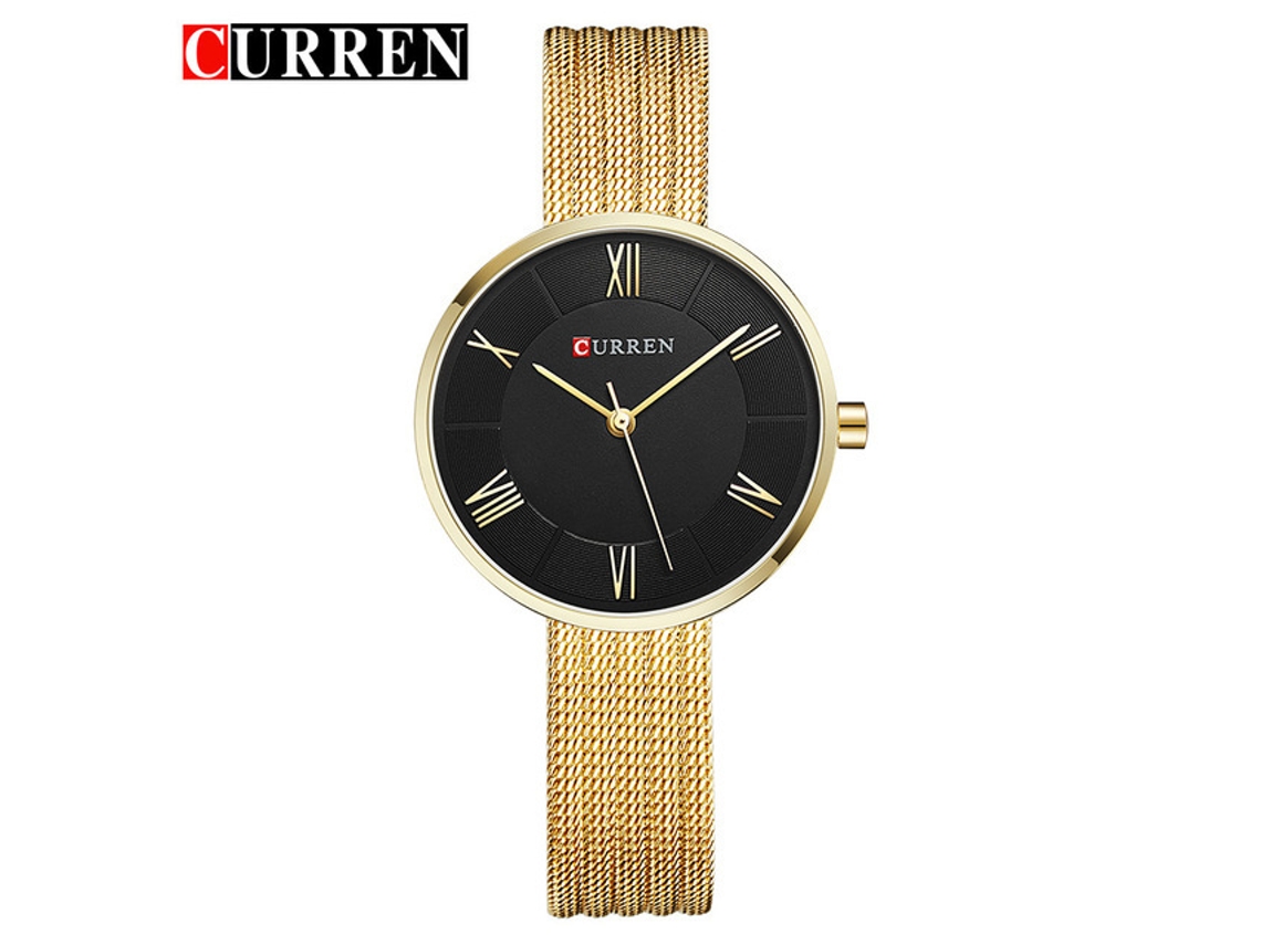 Reloj De Cuarzo De Acero Inoxidable Con Diamantes De Imitación Para Mujer
