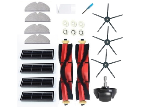 Kit de filtro de Cepillo Lateral para aspiradora Xiaomi Roborock S6 S60 S65 S5 Max T6, herramientas de limpieza del hogar, reemplazo para limpieza ...