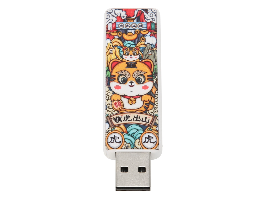 Unidad Flash Usb (32gb) Lindo Tigre Cartoon Usb2.0 Plug And Play Estable Hot Swap