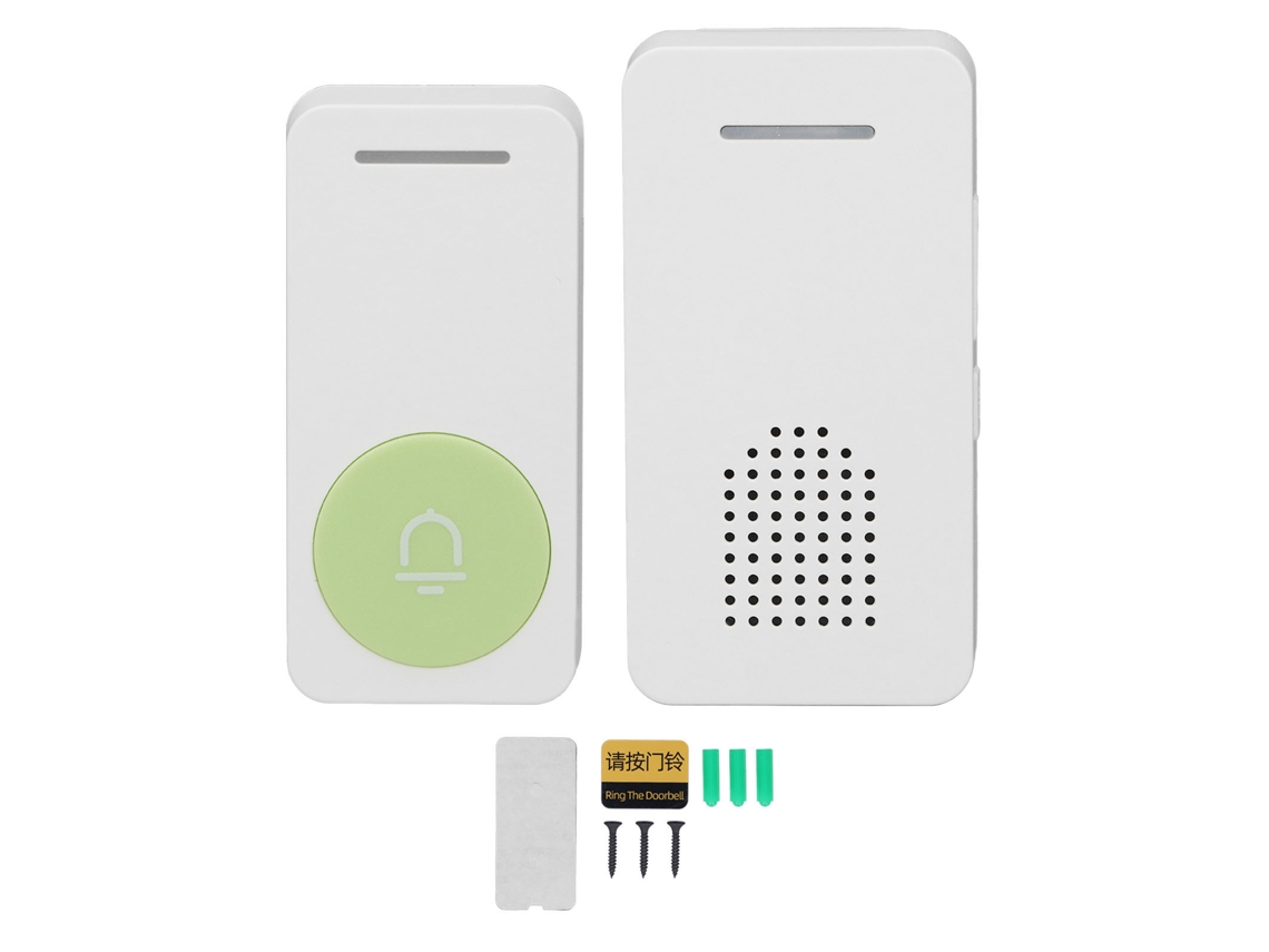 Kit de sonido inalámbrico para el hogar con amplio alcance de 200 m, 5 niveles de volumen, resistente al agua y enchufable.