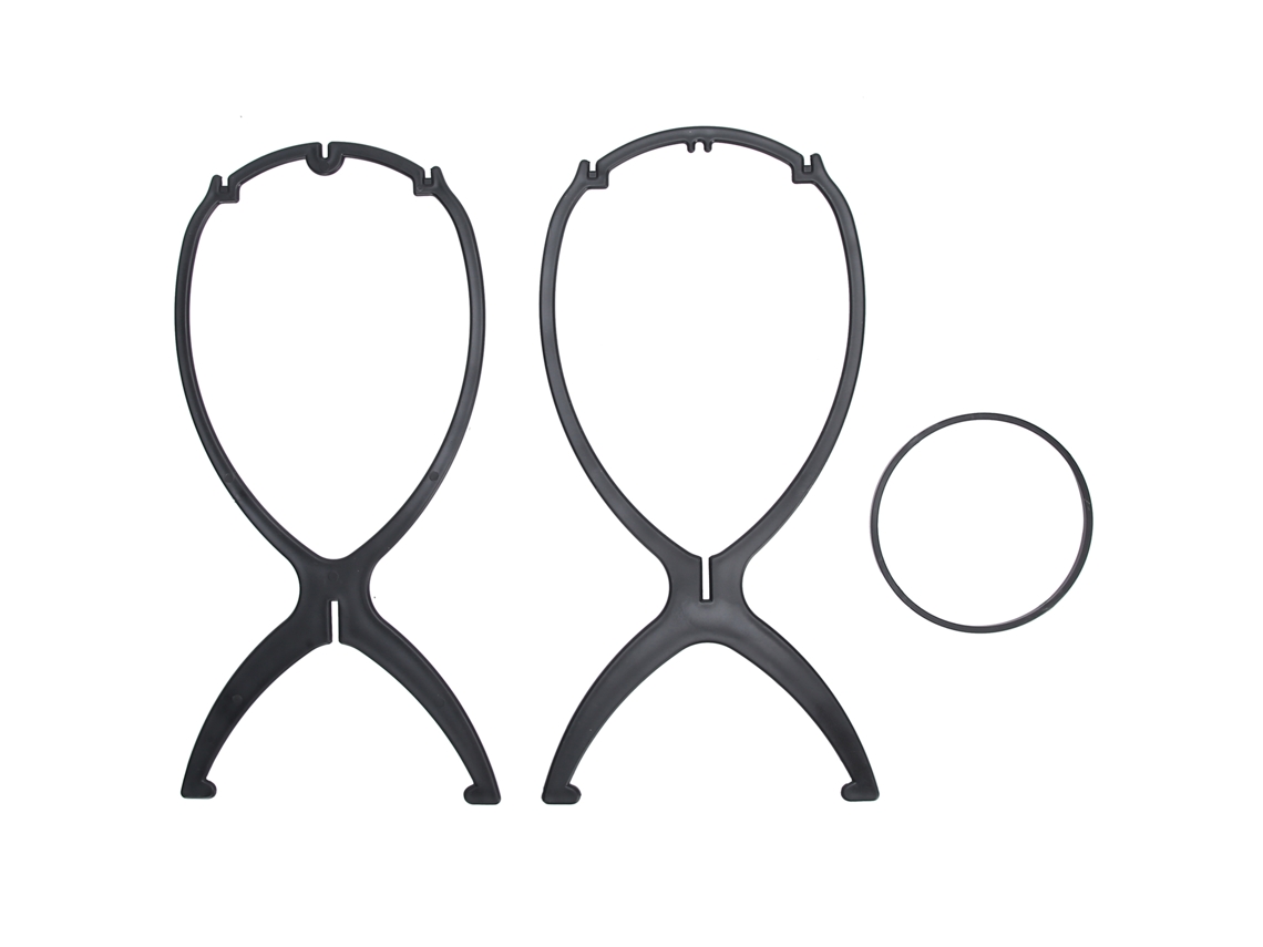 3pcs Soporte Plegable Para Pelucas Portátil, Ideal Para Hogar Y Salón, Material Plástico Resistente