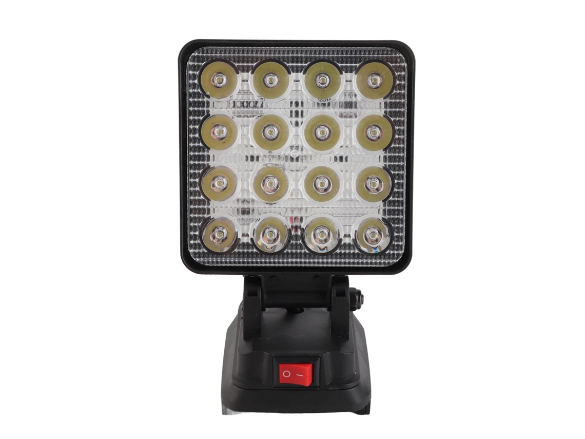 2026-luz De Trabajo Led 48w 4800lm Inalámbrica Exterior Con 2 Usb Para Batería Bl1850 18v Li