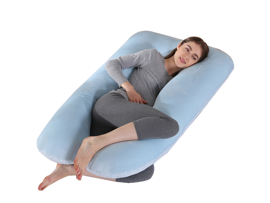 Almohada Para Embarazadas, Almohada En U Desmontable Y Lavable, Gran Cojín De Espalda