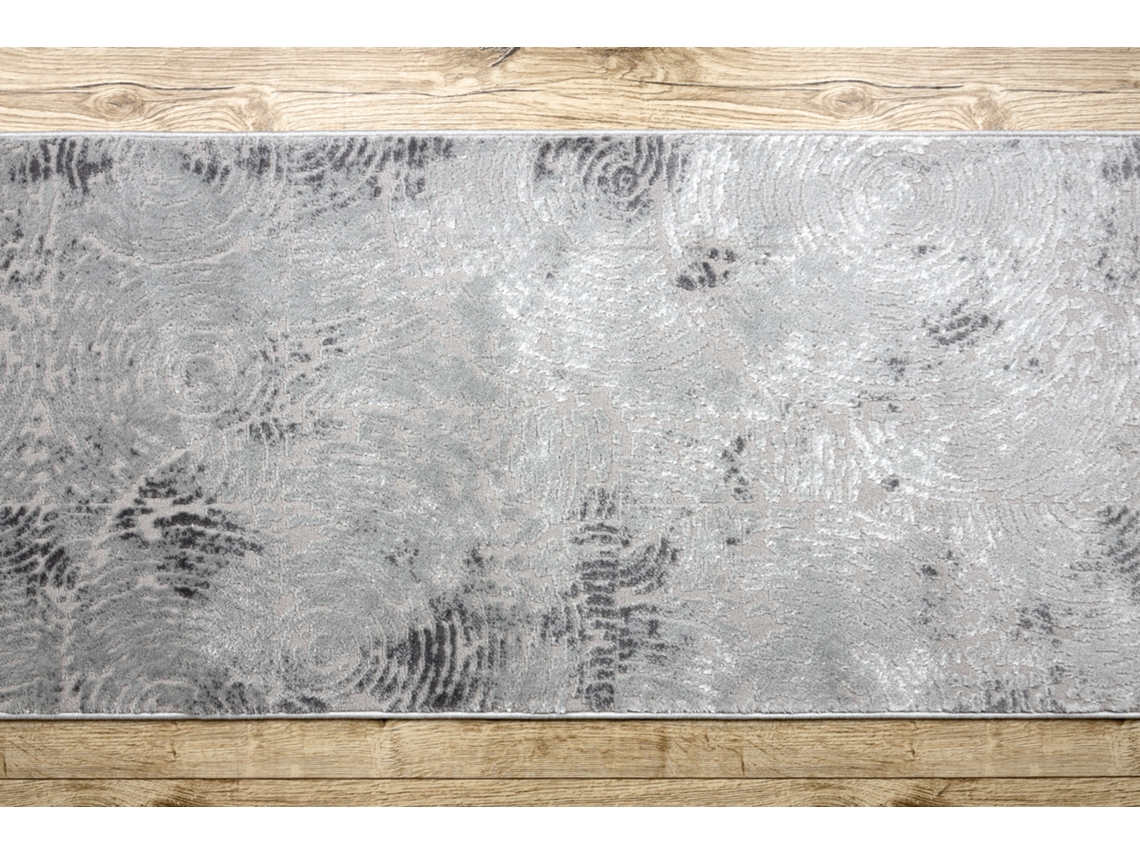 Alfombra de Pasillo Structural Mefe 8725 Dos Niveles de Vellón Gris 120 cm