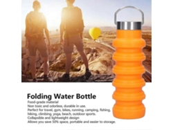 Botella De Agua Deportiva Plegable De 550 Ml, Reutilizable Rosewell (naranja)