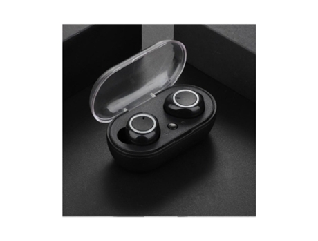 Auriculares Bluetooth True Wireless Elegante auricular con sonido estéreo Auriculares gemelos inalámbricos 5.0 Negro