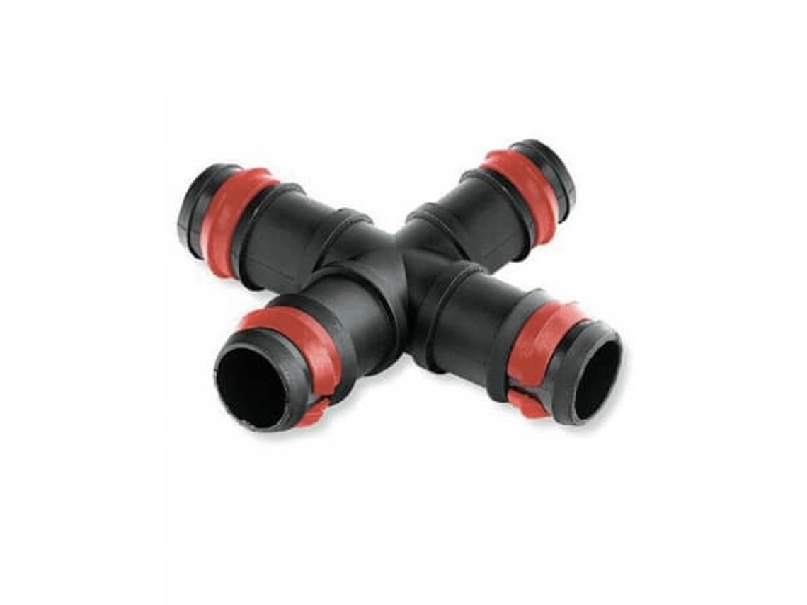 Cruz Goteo 4 Salidas Con Anilla de Seguridad 16Mm. Bolsa de 2 Unidades RIEGOPRO