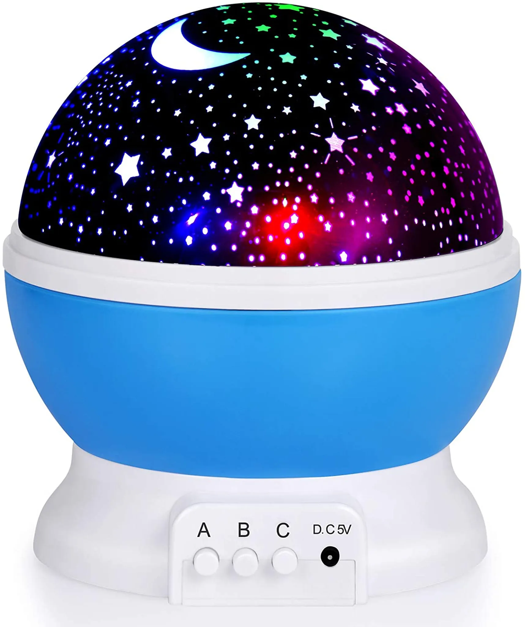 Proyector Led De Cielo Estrellado Para Niños, Giratorio 360°.