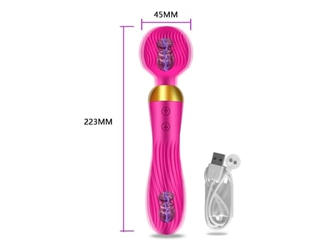 Vibrador potente de 18 frecuencias, masajeador de punto G femenino estimulador de clítoris (Rojo) YIZHOOD