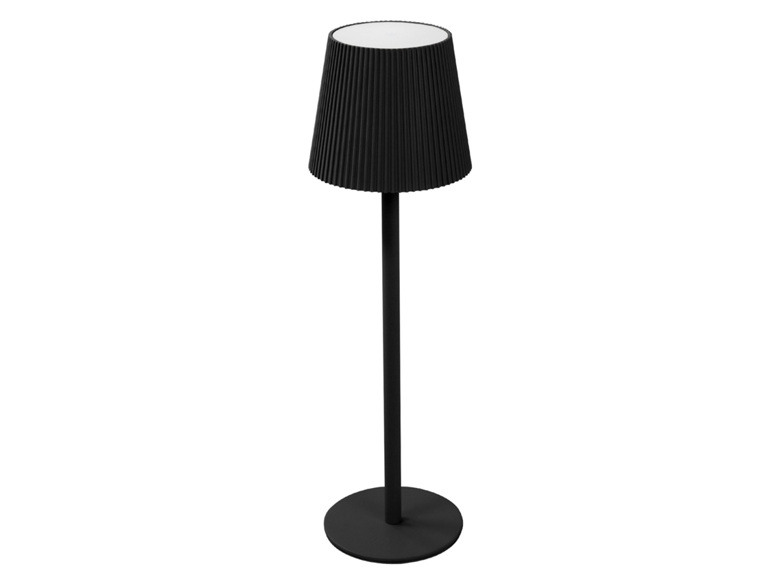 Lámpara Led Ml-design Negra Táctil Inalámbrica Recargable Con Usb-c, Luz Blanca Cálida