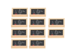 10 Marcos De Madera Negra Para Casas De Muñecas Con Textura Detallada Para Escalas 1:12 Y 1:6