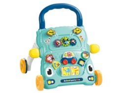 Andador convertible con actividades, modelo de coche con ojos, color verde Sstrwgood
