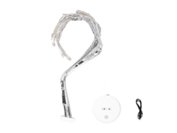 Lâmpada De Ramo Artificial Led Com Fio De Cobre Interruptor Tático Decoração Bonsai Silver108l