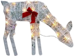 Decoraciones Exteriores De Ciervos Iluminados: Familia De Renos Led, Adornos Navideños Para El Jardín, Exhibición