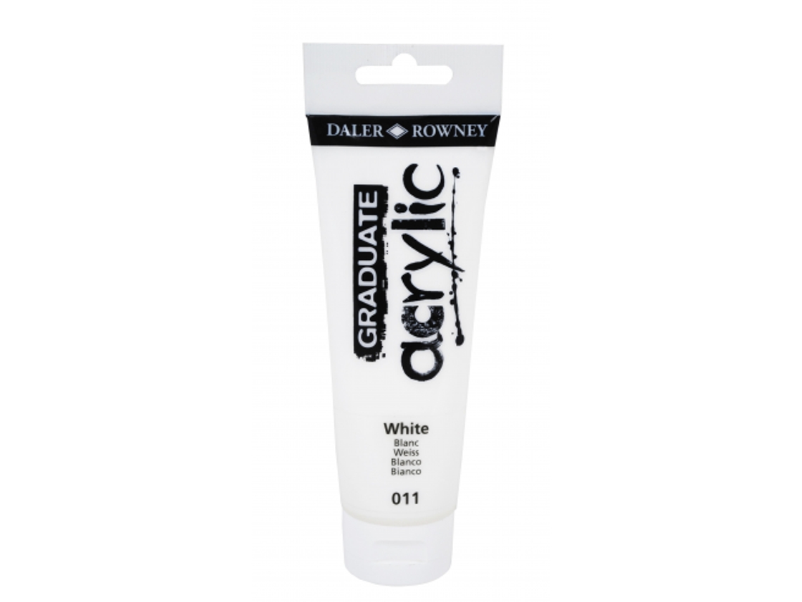 Pintura Acrilica Graduate Daler Rowny 120 Ml (011 White / Blanco)
