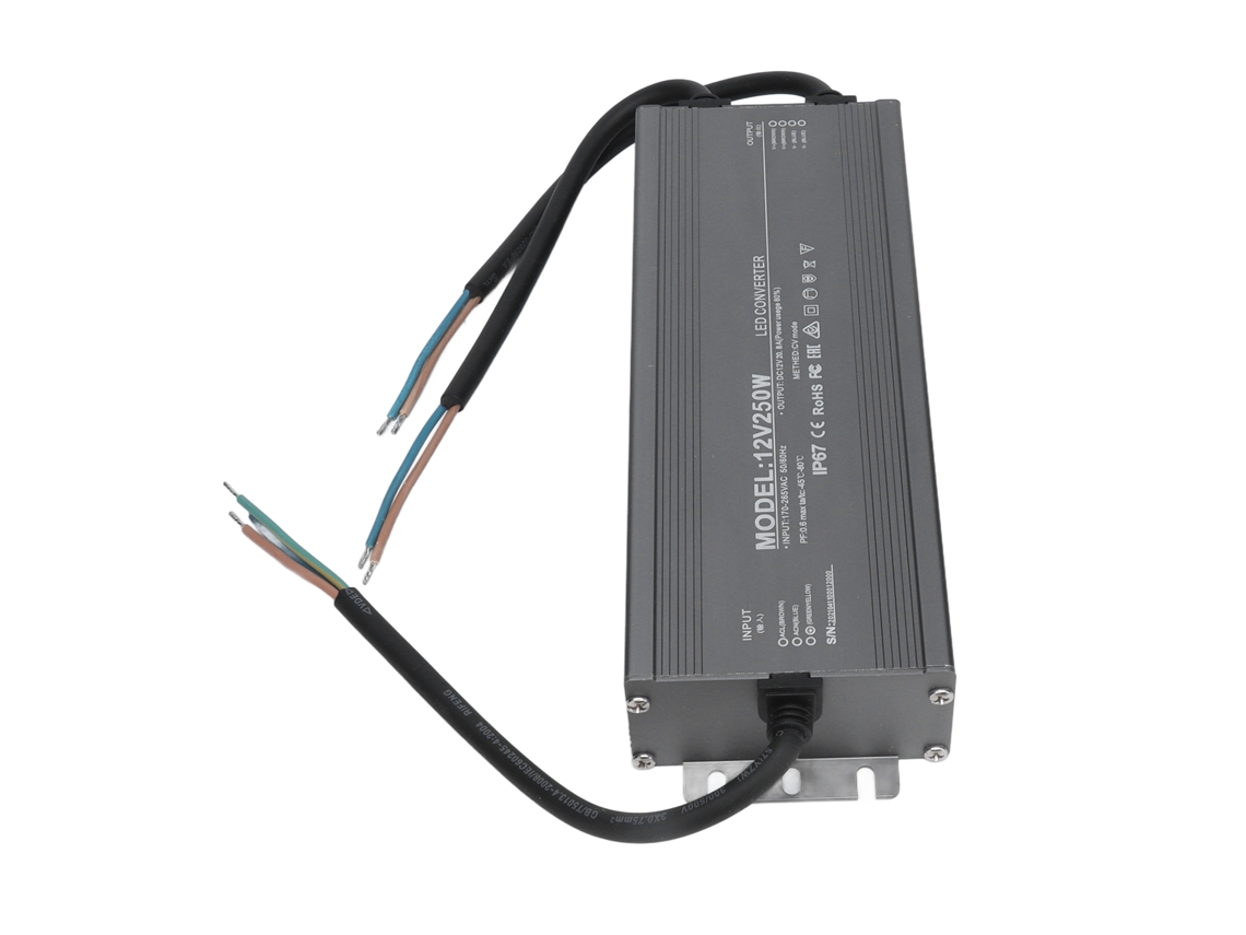 2026dz-fuente De Alimentación Impermeable Ip67 250w 12v 20.8a Driver Led Voltaje Constante Ac170-265v