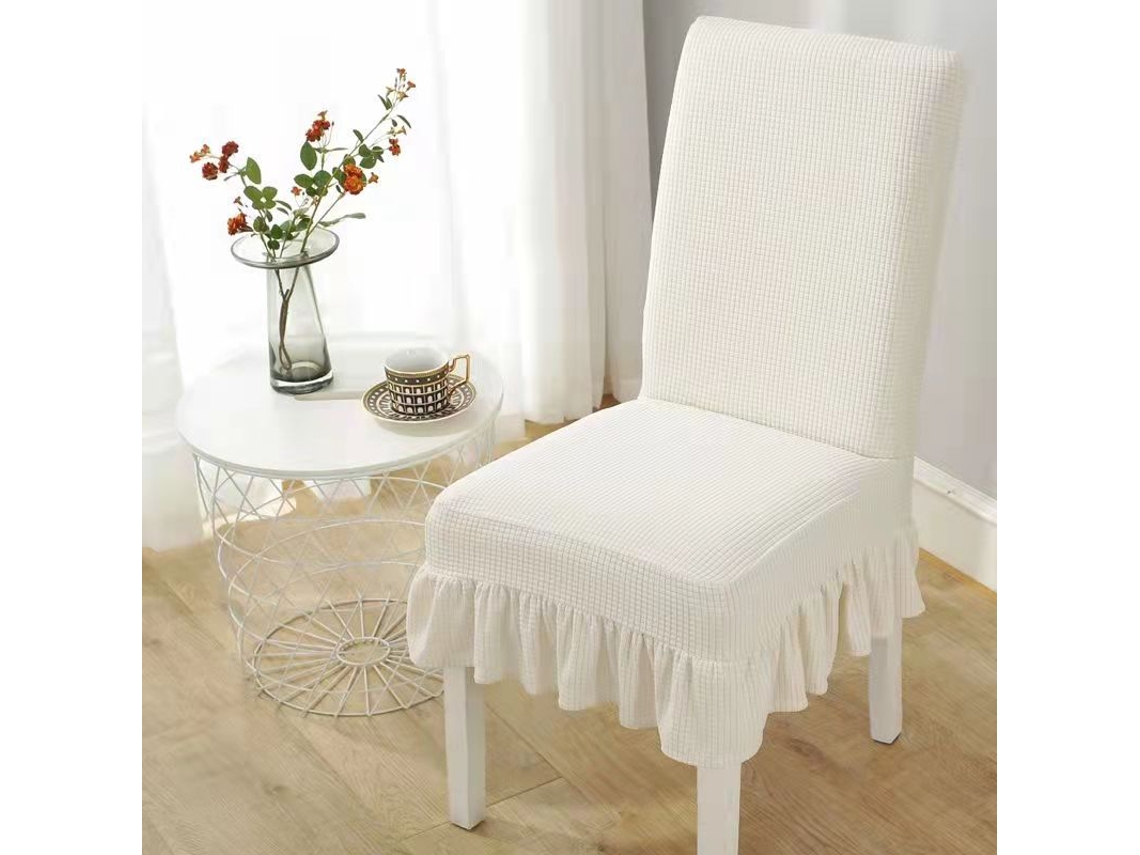 Funda De Silla Impermeable, Elástica, Universal, De Color Blanco Roto Siurn