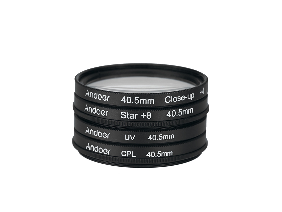 Kit De Filtros Circulares 40.5mm: Uv+cpl+close-up+4+star 8