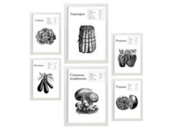 Set de 6 Poster NACNIC Vegetales (A3, A4)