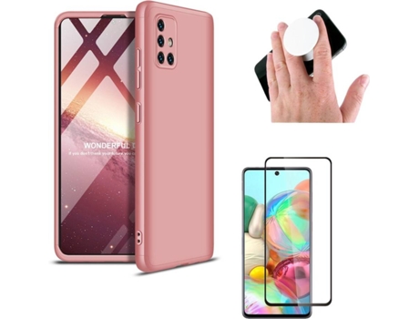 Carcasa, Protector y Popsocket Samsung A51 Slim armor 360º Rosa