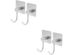 Juego de 2 ganchos adhesivos de pared de acero inoxidable CHABERLU