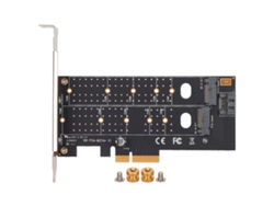 Adaptador M.2 A Pcie Placa De Circuito Impreso Tarjeta De Expansión Pcie Dual Porosa M.2 Para Disipador De Calor Ssd Nvme Sata