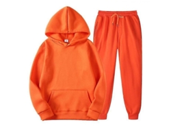 2026-conjunto De Chándal Para Hombre De Manga Larga De Color Sólido Casual Ncd L Naranja