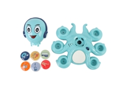 Juguete Musical Pulpo Con Luz Eléctrico Niños Juguete Rock Infantil Instrumento Para Preescolar Azul