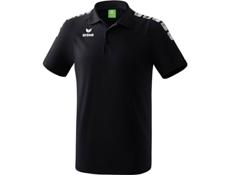 Polo para Hombre ERIMA Essential Negro, Blanco para Multideportes (M)